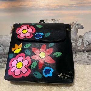 New???large Hand painted backpack